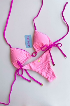 LACINHO ARGOLA ROSA CHICLETE C/ PINK - comprar online