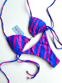 LACINHO ZEBRA AZUL COM PINK - comprar online