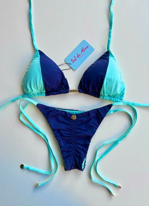 LACINHO BICOLOR TIFFANY COM MARINHO