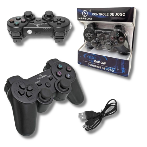 CONTROLE SEM FIO PS3 KAP-3W - KAPBOM