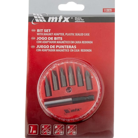 JOGO DE BITS C/ADAPTADOR MAGNETICO - MTX