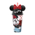 Copo Com Canudo e Orelha Minnie Vermelha 500ml - Plasutil - Lelyn Utilidades