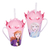 Caneca com Canudo e Tampa Coroa Frozen 360ml - comprar online