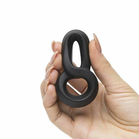 Anel Peniano Formato do Numero 8 - Duplo - 7,3x4,3