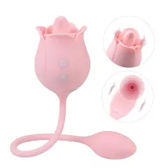 Vibrador de Ponto G e Clitóris - Formato de Rosa - Blossoms
