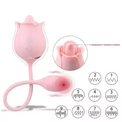 Vibrador de Ponto G e Clitóris - Formato de Rosa - Blossoms na internet