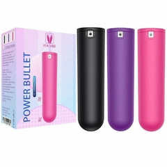 BULLET POWER LITTLE 2 RECARREGÁVEL COM 10 MODOS DE VIBRAÇÃO