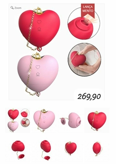 Vibrador com Sucção / Formato de Coração - comprar online