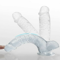 Pênis Lucky - Transparente - 21,5 x 4,3cm - comprar online