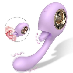 Vibrador de Ponto G com Língua estimuladora