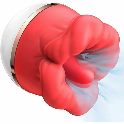 Vibrador em formato de língua. 7 modos de vibração, 7 modos de sucção.
