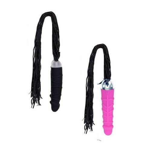 CHICOTE COM PRÓTESE VIBRATÓRIA 7 MODOS DE VIBRAÇÃO