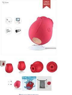 Vibrador de Clitóris em Formato de Rosa - amornapontadalingua