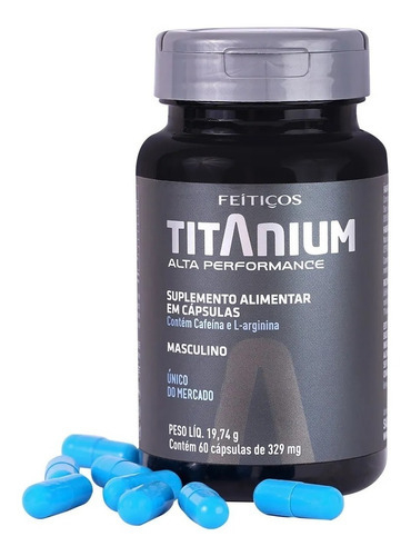 Titanium Cápsulas Suplemento Alimentar 329Mg