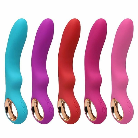 Vibrador Recarregável Magic em Puro Silicone - Vermelho