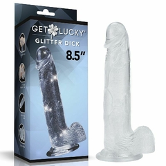 Pênis Lucky - Transparente - 21,5 x 4,3cm