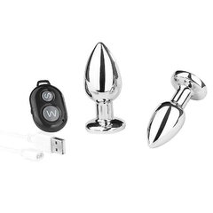 Plug Anal de aço com Controle Remoto - 10 Modos de Vibrações - Recarregável - Tamanho M - comprar online