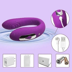 Vibrador de casal duplo motor - amornapontadalingua