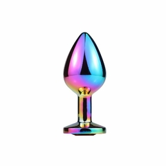 Plug Anal de Aço com Pedra de Cristal - Tamanho M -PINK - SI - comprar online