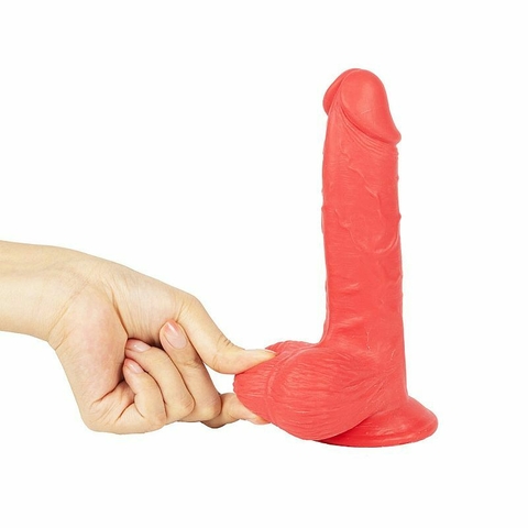 Pênis Realístico Mr.Navy Color - Vermelho