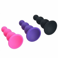 Plug Escalonado em silicone - Tamanho P - 7,5x2,7