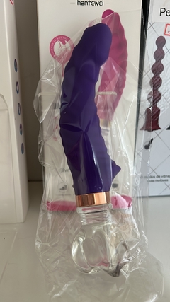 VIBRATOR HANTEWEI AV-02 VIBRADOR PONTO G COM JÓIA DE CRISTAL - amornapontadalingua