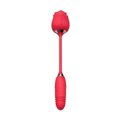 SOPHIE VIBRADOR FORMATO DE ROSA COM 7 MODOS DE VIBRAÇÃO, VAI E VEM E PULSAÇÃO