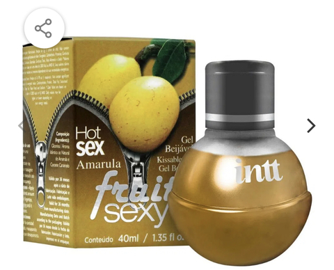 FRUIT SEXY GEL BEIJÁVEL SABOR AMARULA 40ML INTT