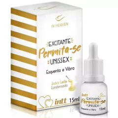 PERMITA-SE EXCITANTE UNISEX ESQUENTA E VIBRA 15ML INTT