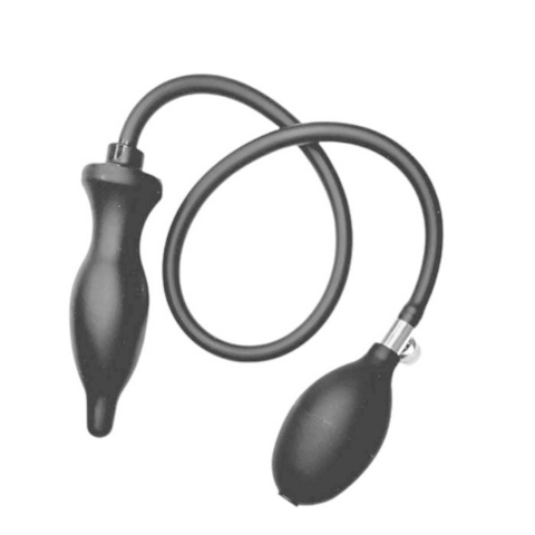 PLUG ANAL PONTUDO INFLÁVEL PONTUDO COM MANGUEIRA