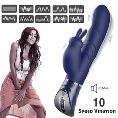 Vibrador Rabbit com 10 modos de Vibração Recarregável na internet
