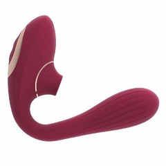 Vibrador de Ponto G e Clitóris com Pulsação - Dina