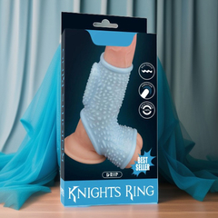 MEIA CAPA PENIANA E DE ESCROTO DRIP KNIGHTS COM VIBRAÇÃO LOVETOY