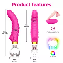VIBRATOR HANTEWEI AV-02 VIBRADOR PONTO G COM JÓIA DE CRISTAL - comprar online