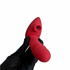 Vibrador Vai e Vem com Sucção