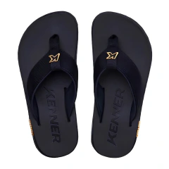Chinelo Kenner Original Kivah Gold Preto DLK-01 - comprar online