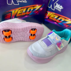 Tênis Infantil Kidy 360° Veloz com Rodinhas Removíveis e LED - Amo Sapatilha