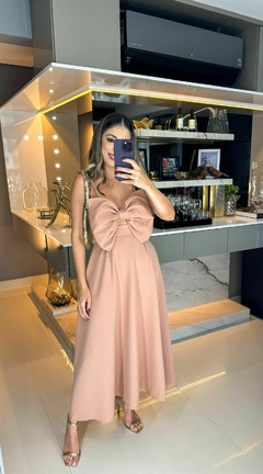 vestido longuete laço - comprar online