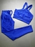 Conjunto Legging Empina Compressão Azul - Tops envios variados de acordo com a disponibilidade - loja online