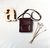 Mini Bag Ine de cuero. Color Cherry