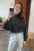 Tricot Gola Preto Mescla