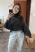Tricot Gola Preto Mescla - comprar online