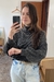 Tricot Gola Preto Mescla na internet