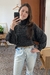 Tricot Gola Preto Mescla - Roca Store