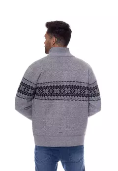 Suéter Masculino Tricot Forrado Com Zíper na internet