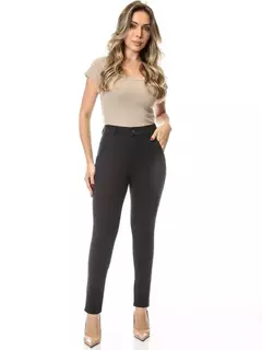 Calça Feminina Montaria Cintura Alta Com Bolsos