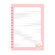 Caderno A5 coelho branco (Rosa) - Coleção fofura - comprar online