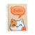 Caderno A5: Gato hello