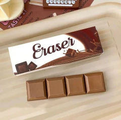 Borracha Barra de Chocolate - Chocolate Branco e Chocolate Preto