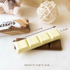 Borracha Barra de Chocolate - Chocolate Branco e Chocolate Preto - comprar online